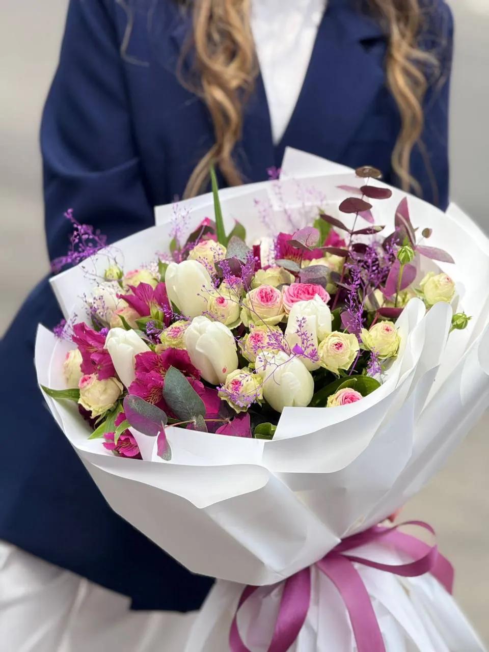 White elegant bouquet | ծաղիկներ, ծաղկեպսակներ, բույսեր Երևան